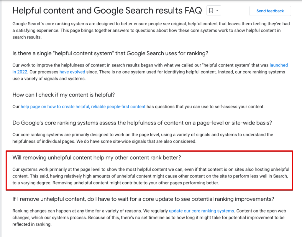 Google Helpful Content Update Guidelines